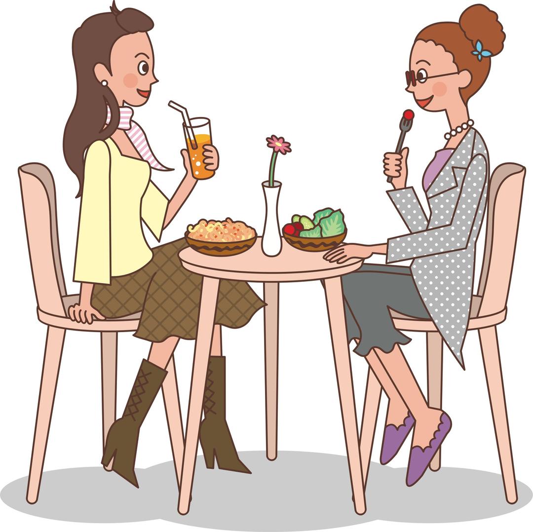 Ladies at lunch png transparent