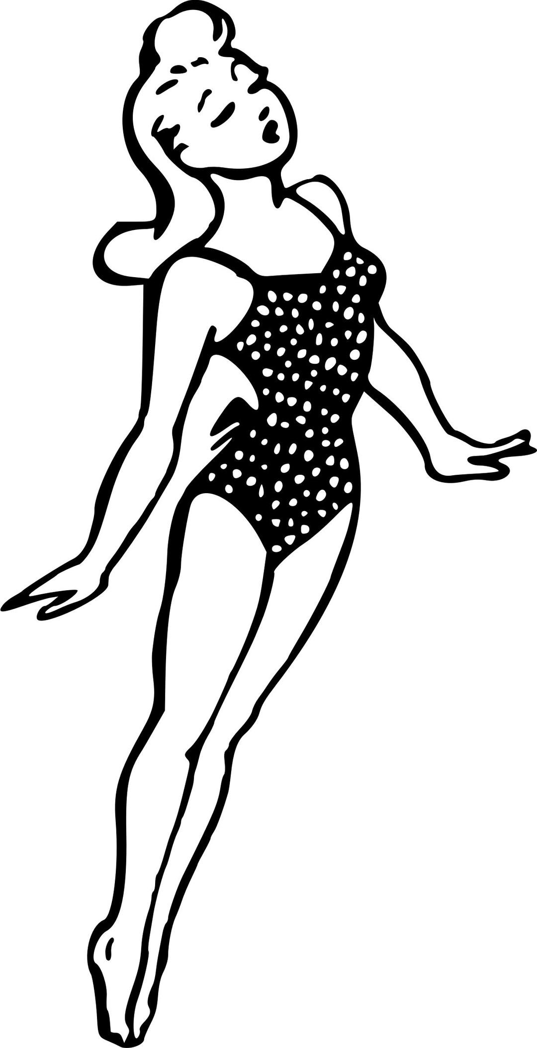 Lady in swimsuit png transparent