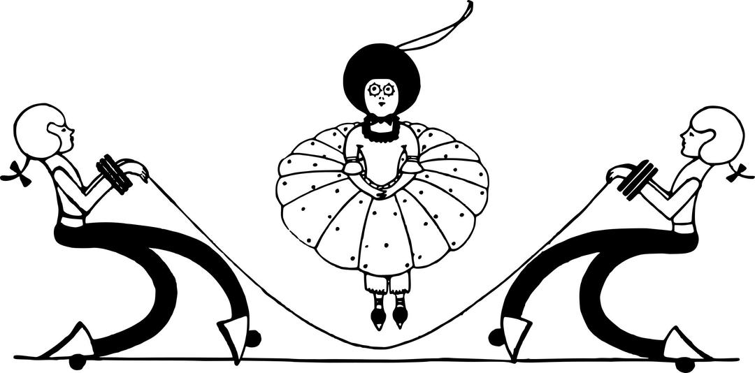 Lady Jumping Rope png transparent