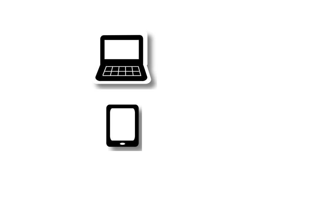 Laptop and tablet png transparent