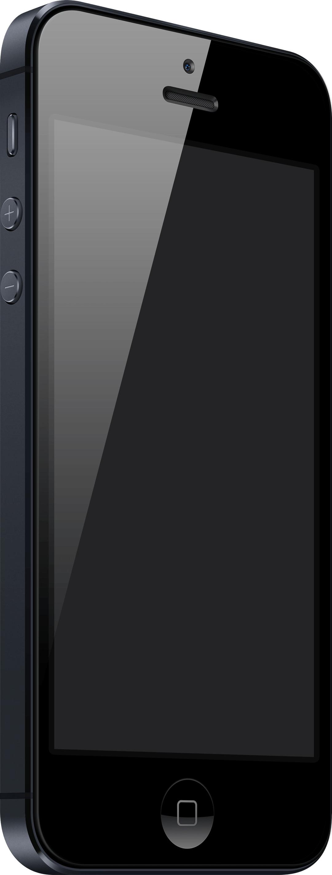 Large Black Iphone png transparent