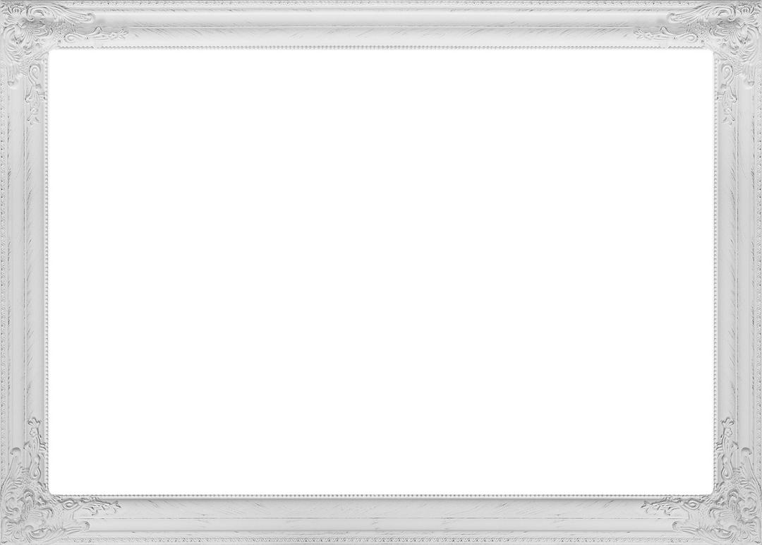 Large White Frame png transparent