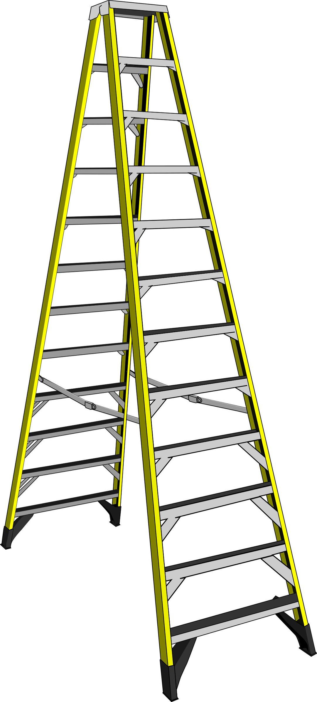 Large Yellow Ladder png transparent