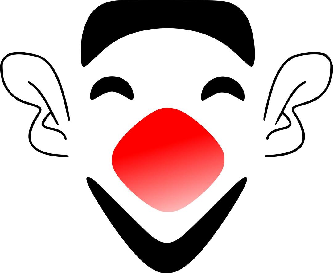 laughing clown face png transparent