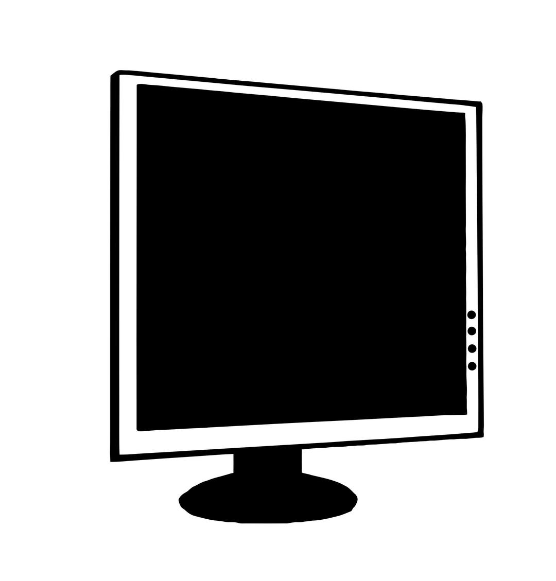 LCD Monitor - Computer 001 png transparent