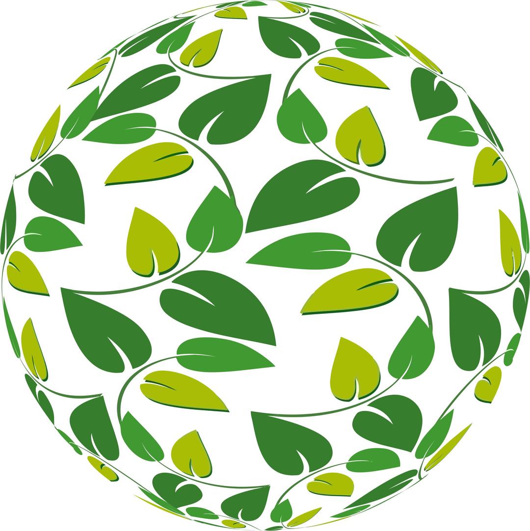 Leafy Sphere png transparent