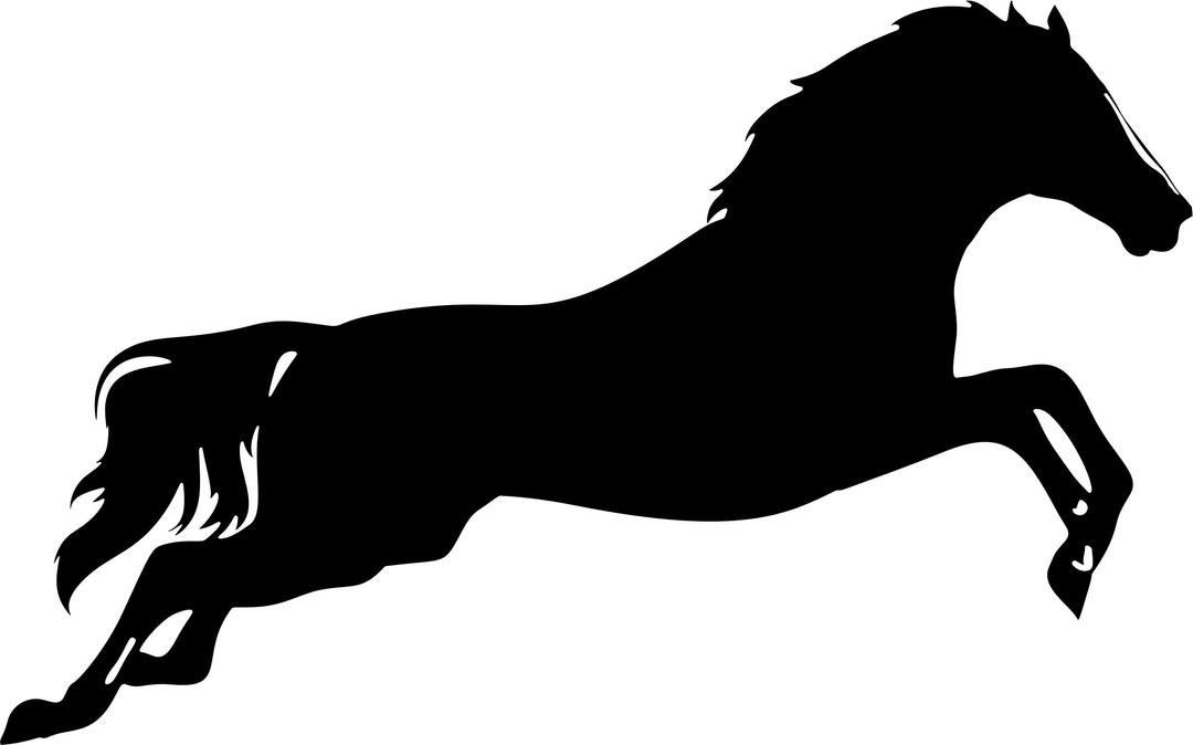 Leaping Horse Silhouette png transparent