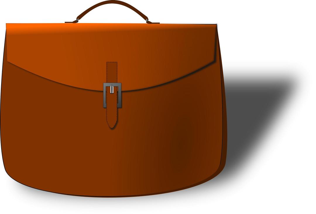 Leather briefcase  png transparent