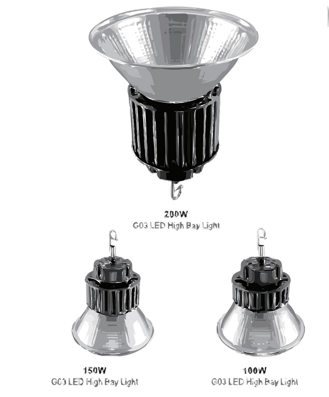 LED high bay light from China png transparent