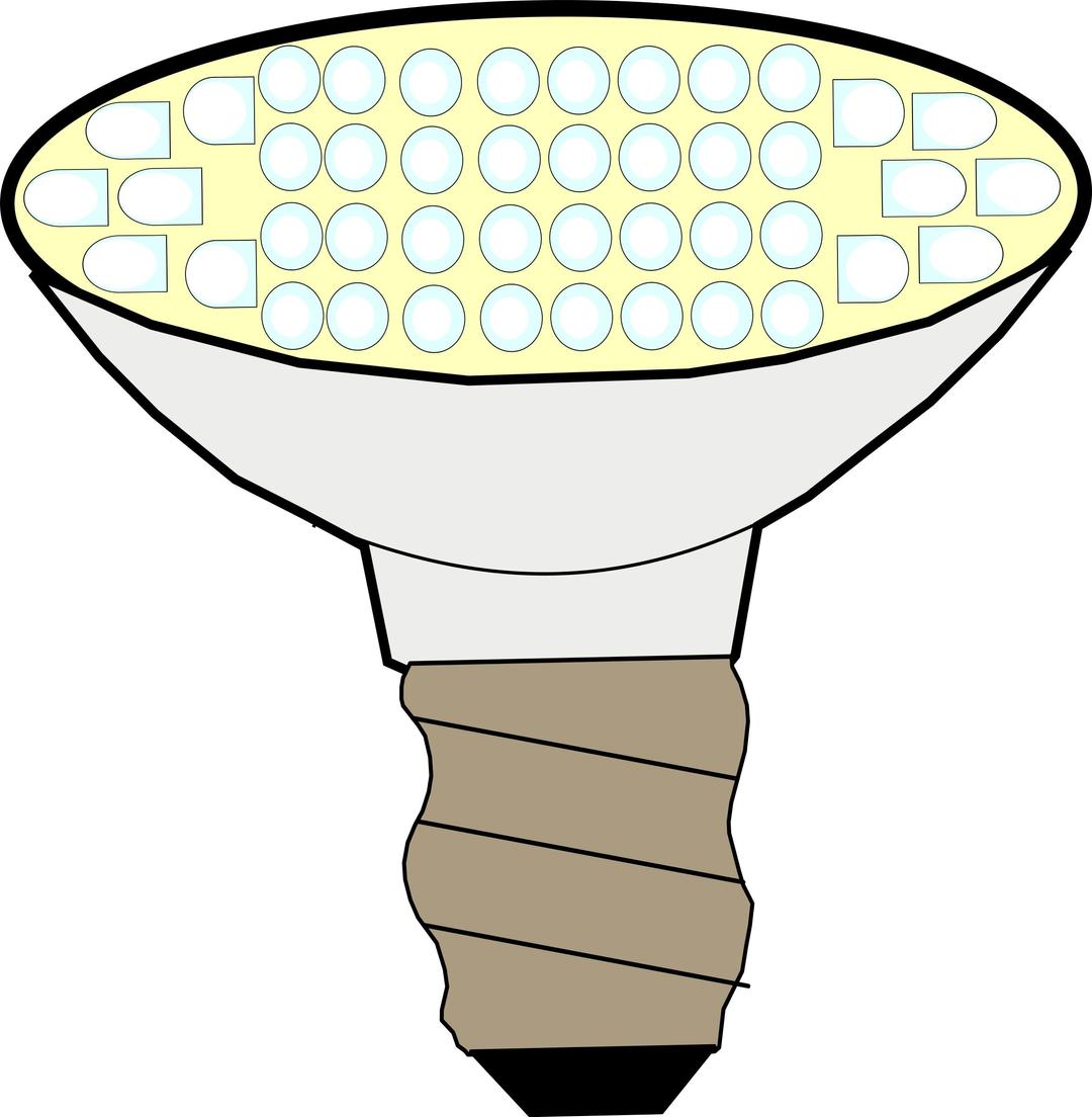 LED lightbulb png transparent