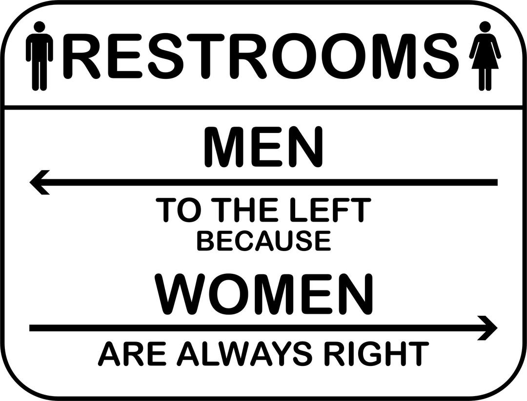 Left and Right Restrooms png transparent