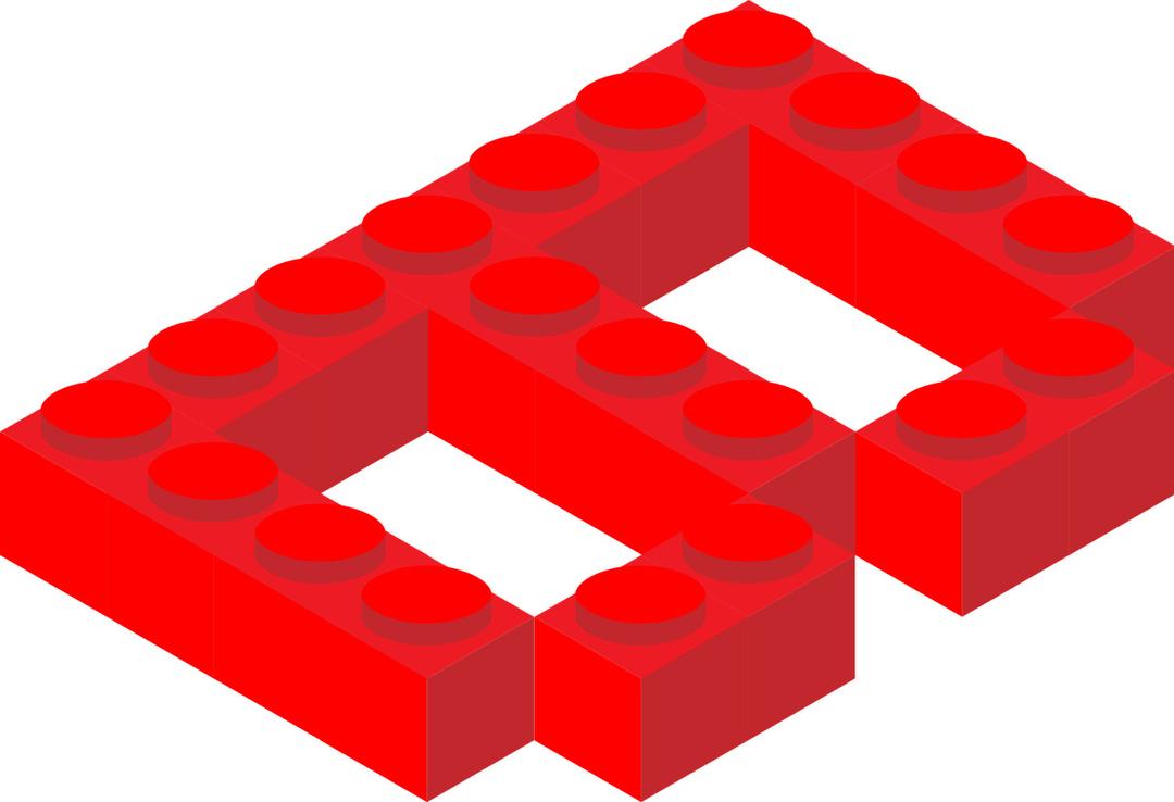 Lego Letter B png transparent
