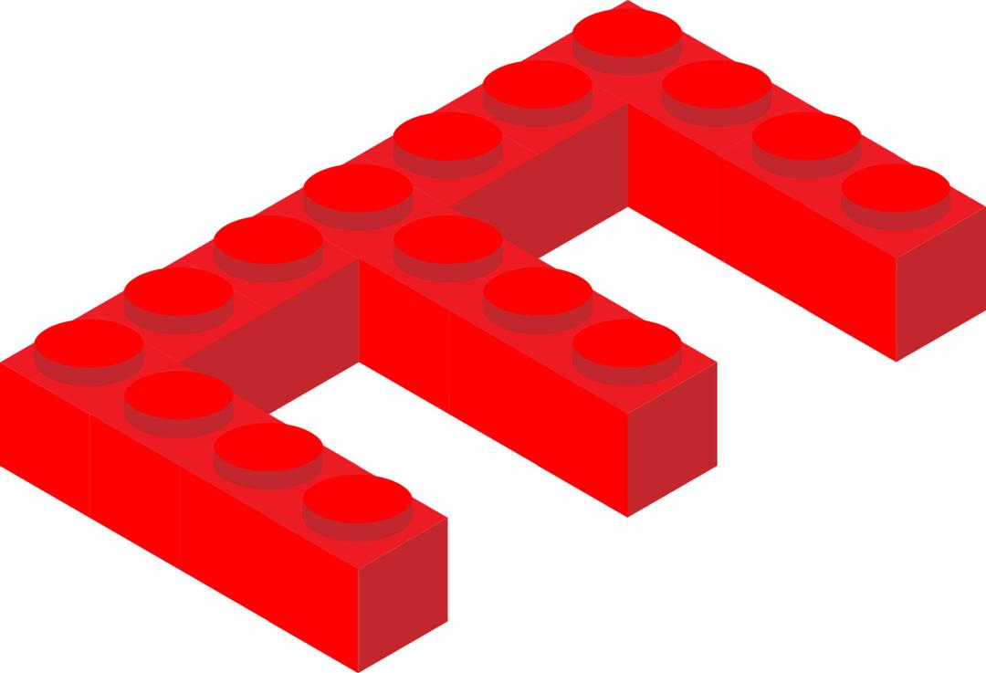 Lego Letter E png transparent