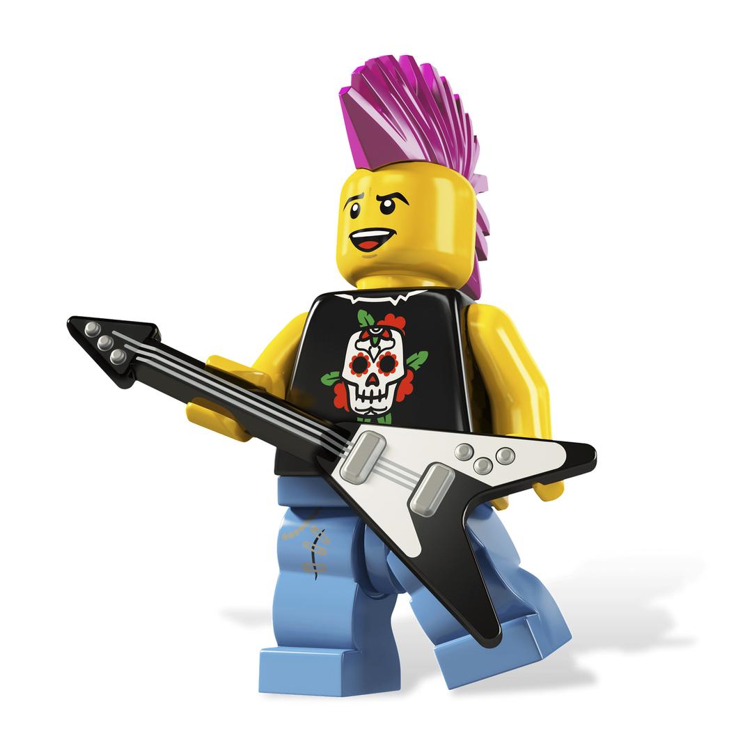 Lego Punk Rocker png transparent