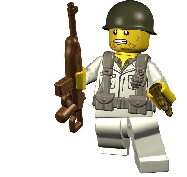 Lego US Soldier png transparent