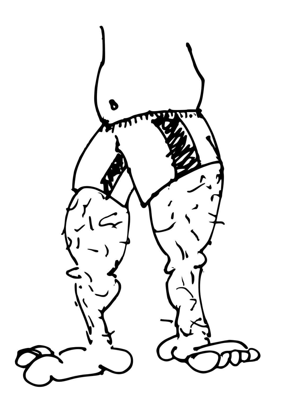 Legs With Swimshorts png transparent