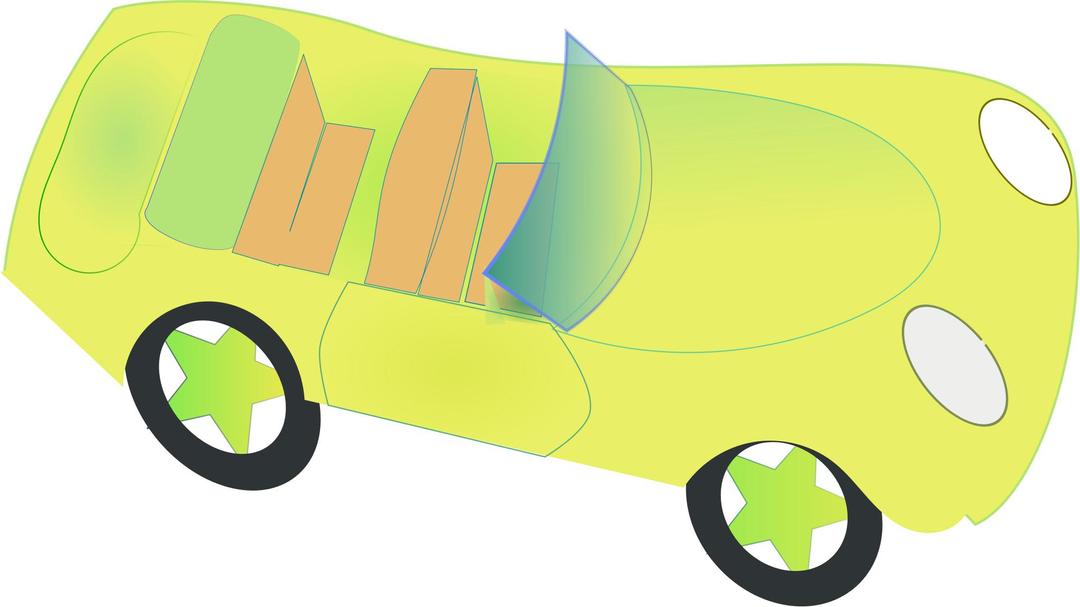 lemon car for summer png transparent