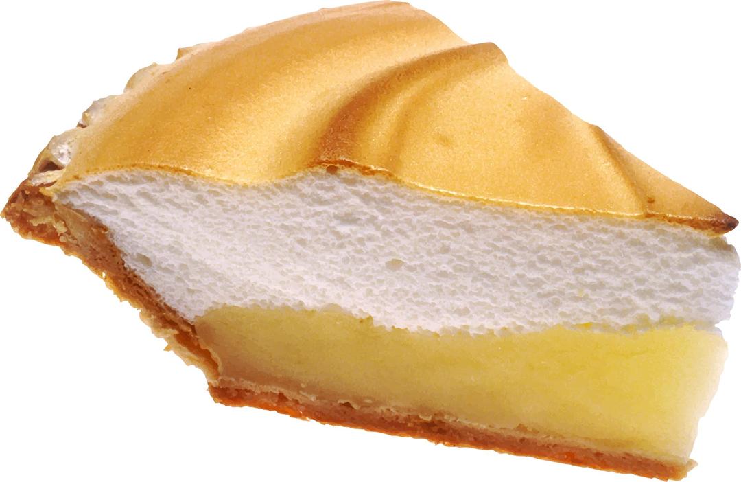Lemon meringue pie png transparent