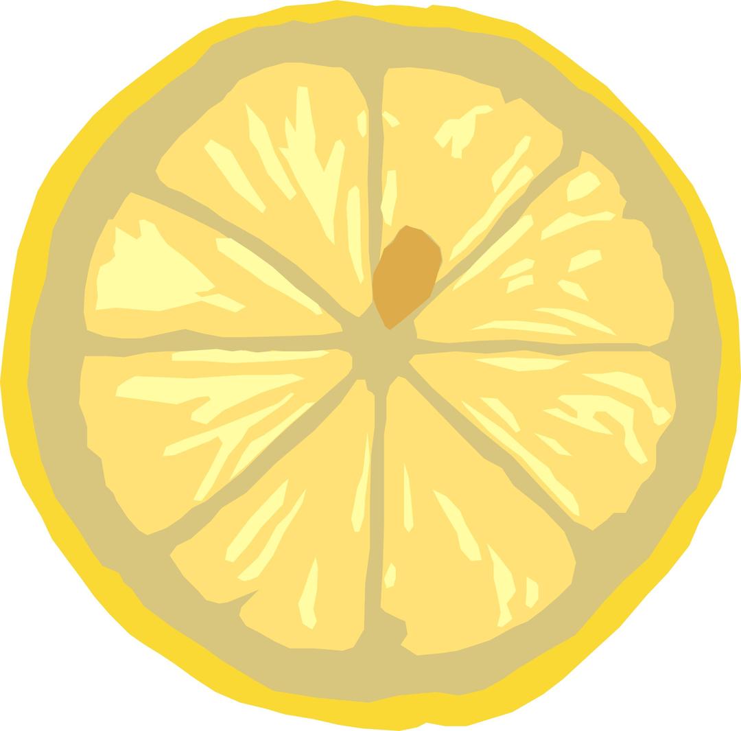 Lemon slice png transparent