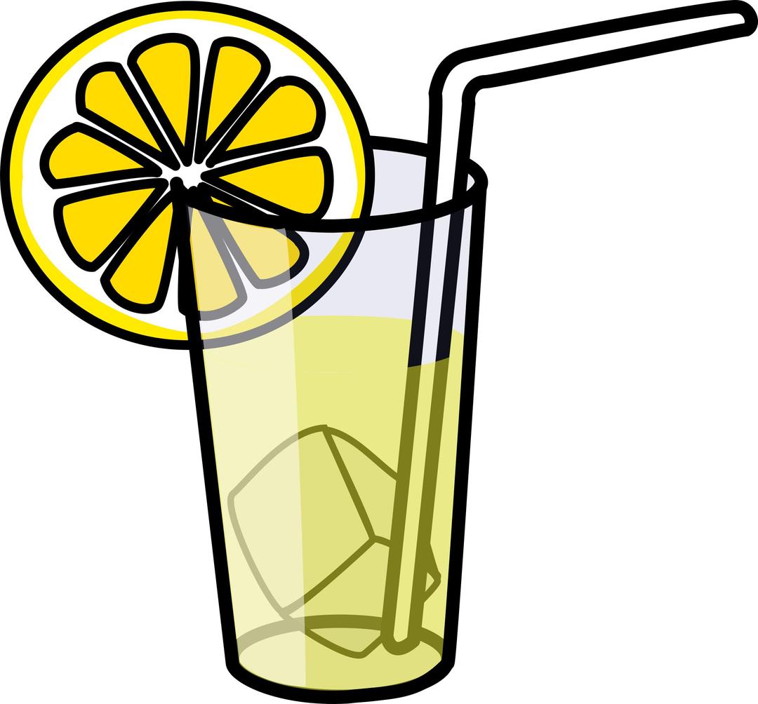 Lemonade glass png transparent