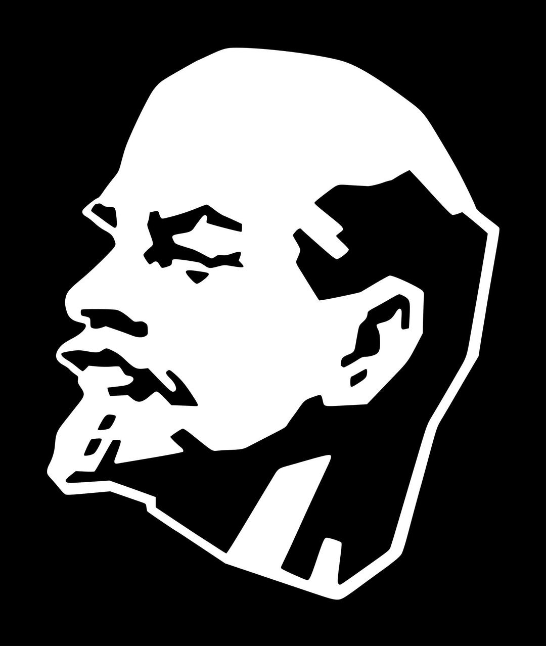 Lenin silhouette png transparent