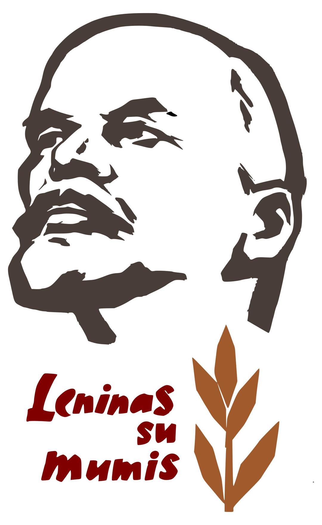 Leninas su mumis png transparent