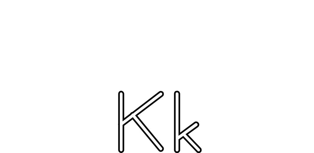 Letra K de Kayak para colorear png transparent