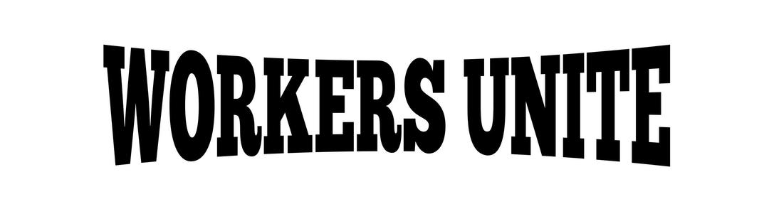 Lettering workers unite png transparent