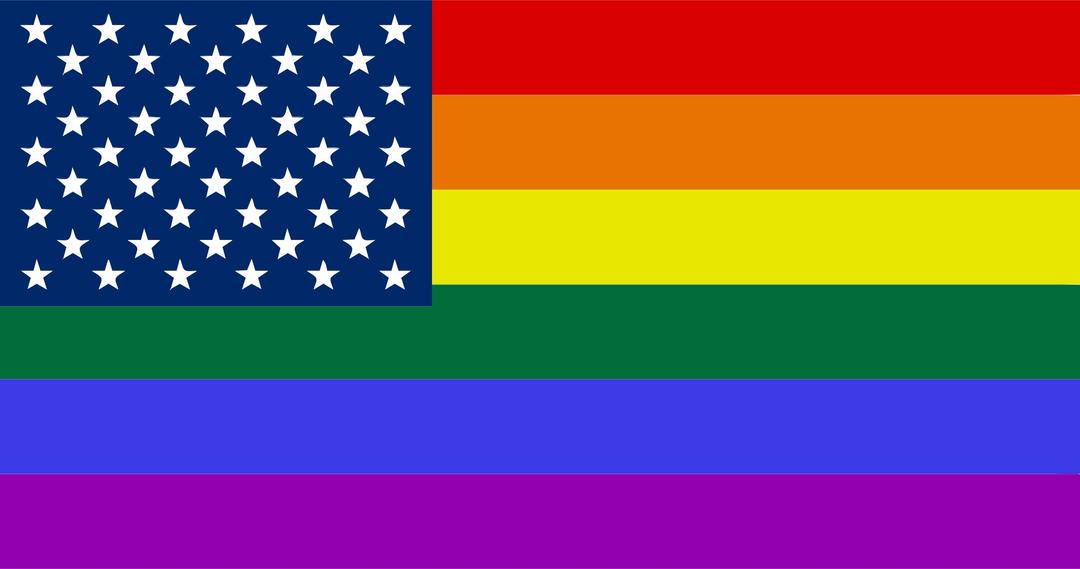 LGBT United States Flag png transparent