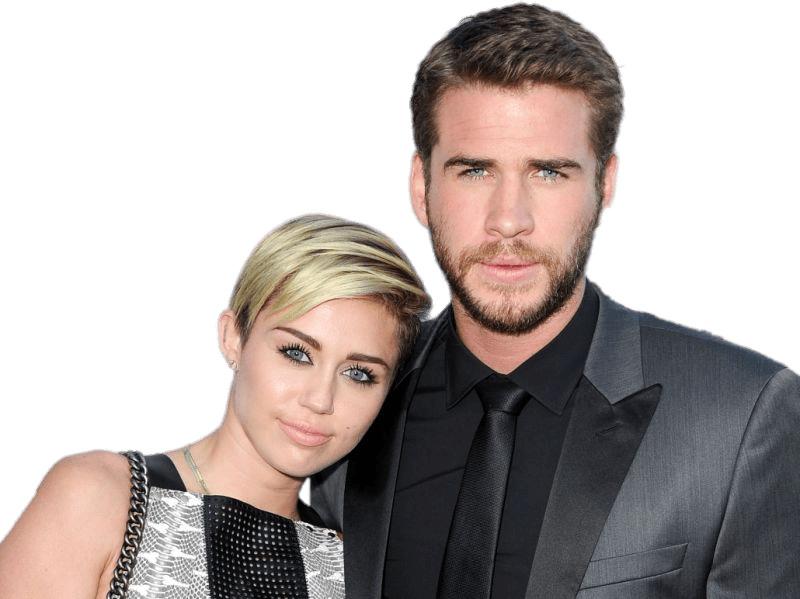Liam Hemsworth and Miley Cyrus png transparent