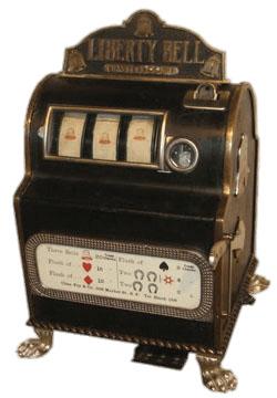 Liberty Bell Antique Slot Machine png transparent