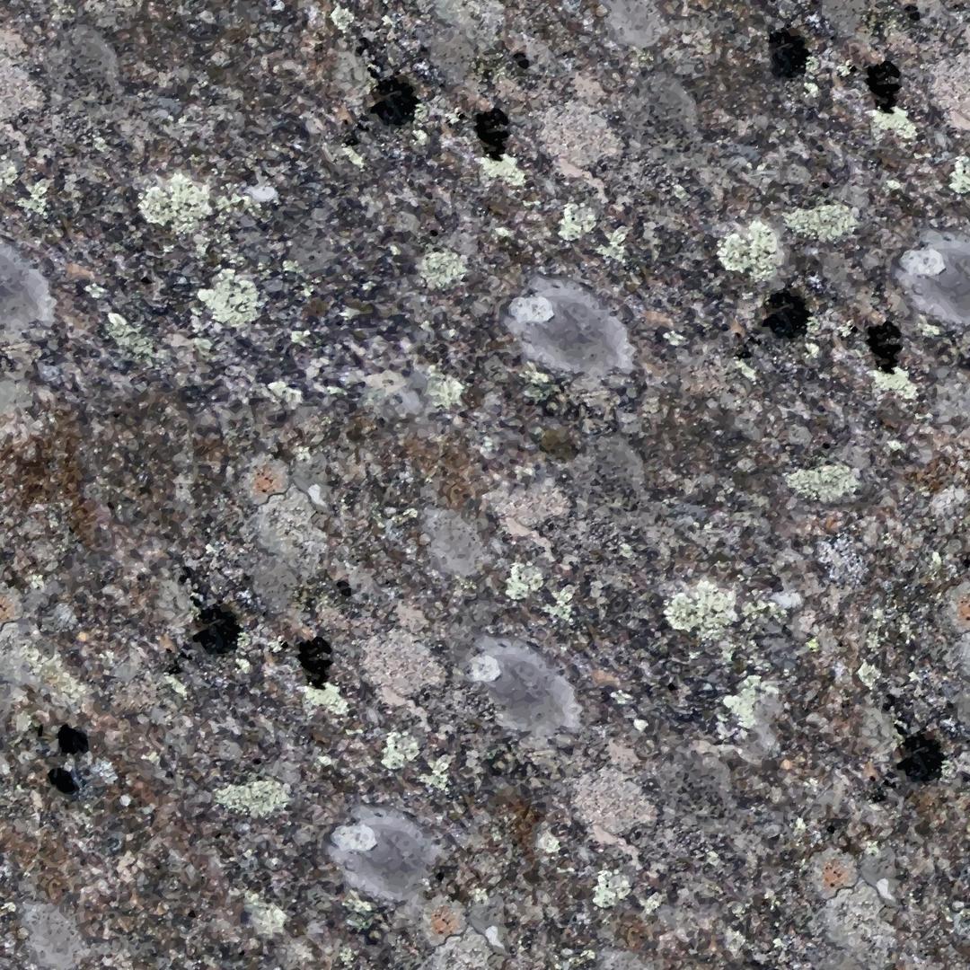 Lichen covered stone png transparent