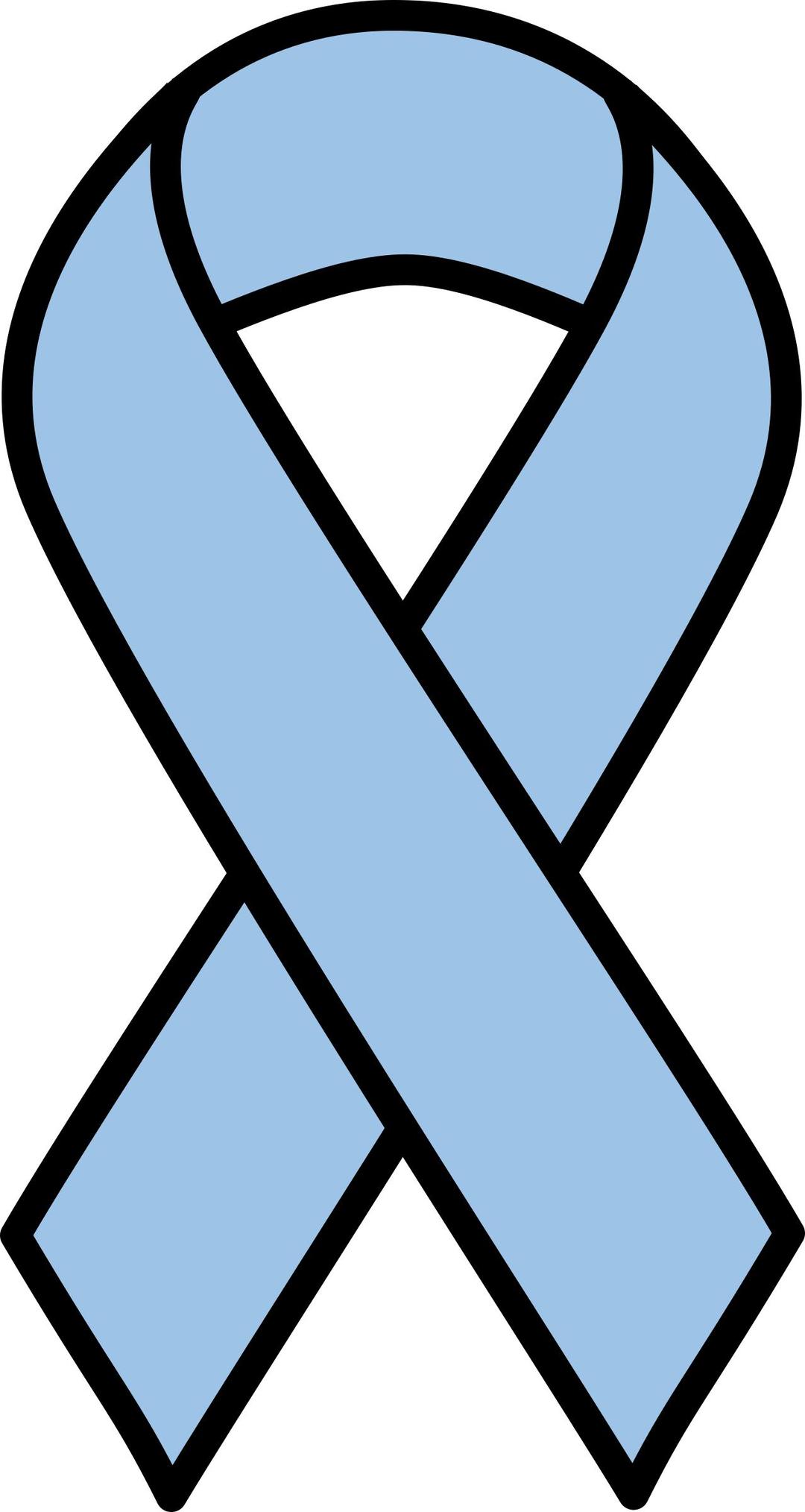 Light Blue Prostate Cancer Ribbon png transparent