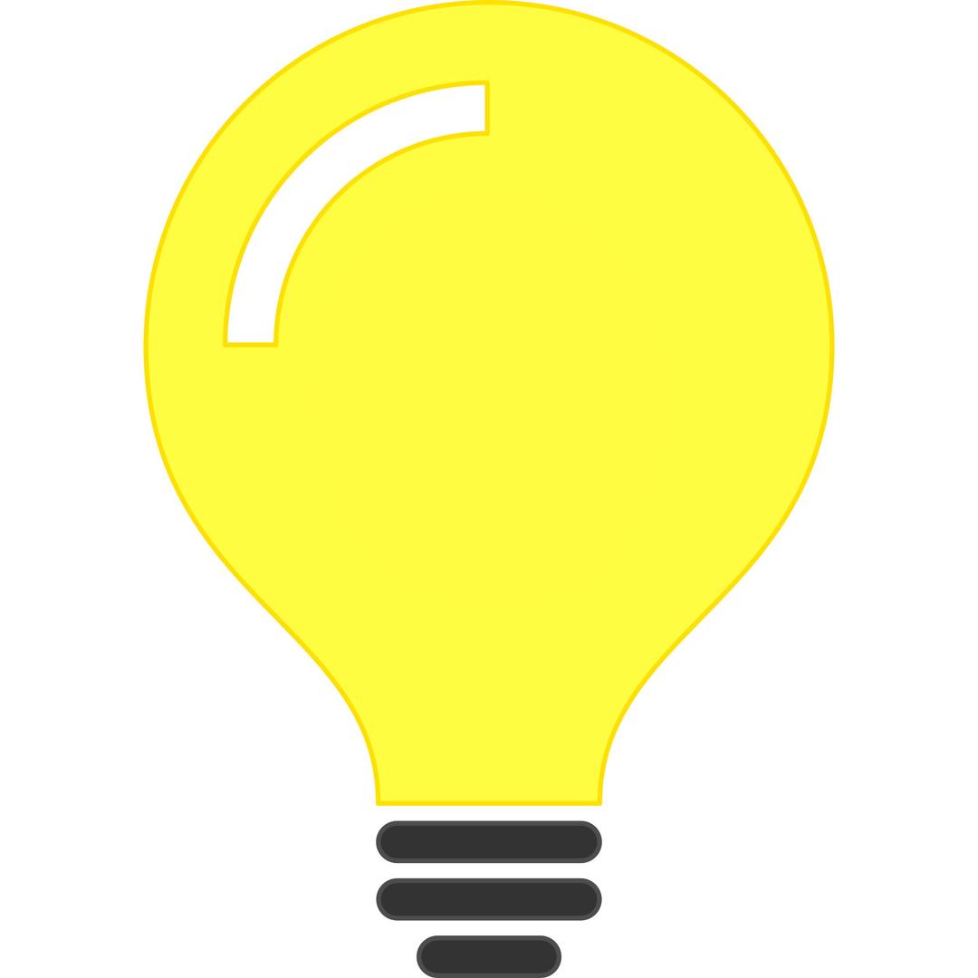 Light Bulb Idea Icon png transparent