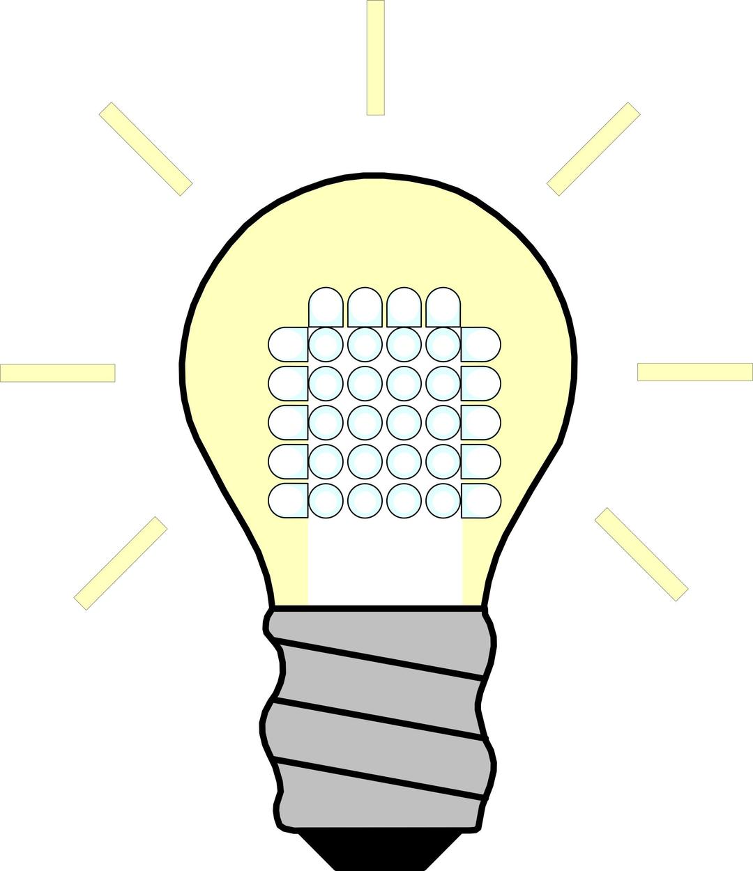 Light Bulb LED On png transparent