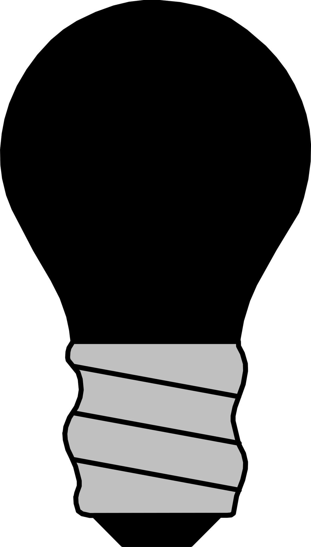 Light Bulb Off Black png transparent