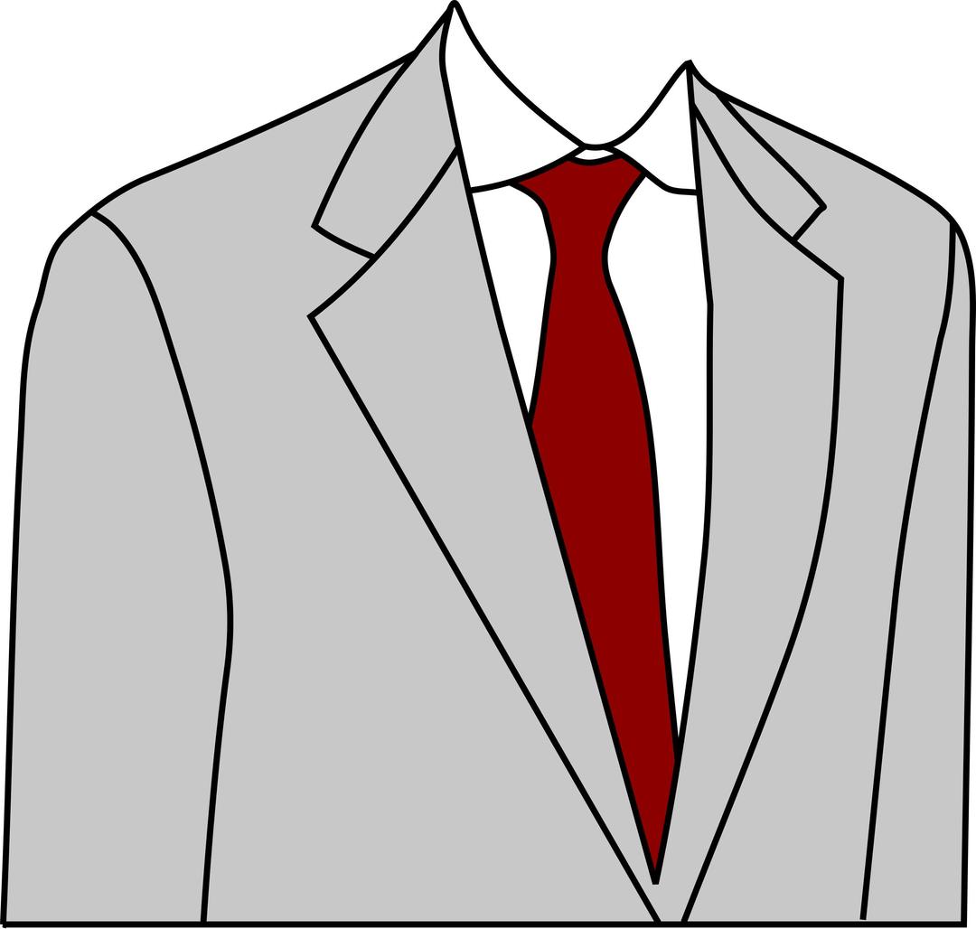 Light grey suit png transparent