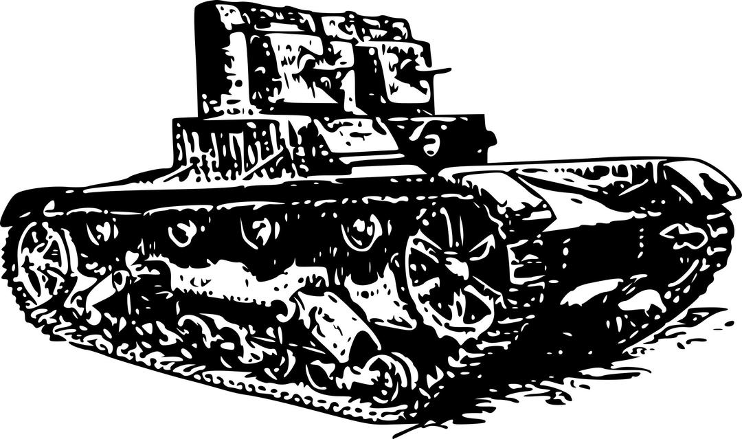 Light tank T-26 1931 png transparent