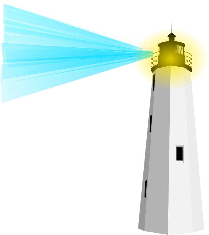 Lighthouse With Blue Light png transparent