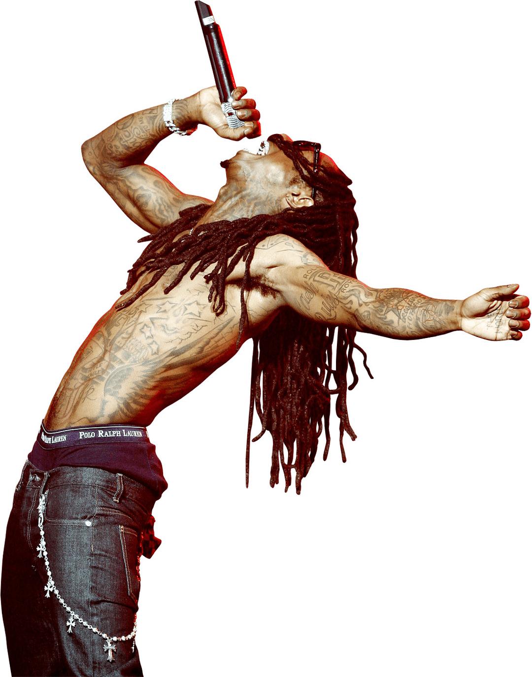 Lil Wayne Singing Top png transparent