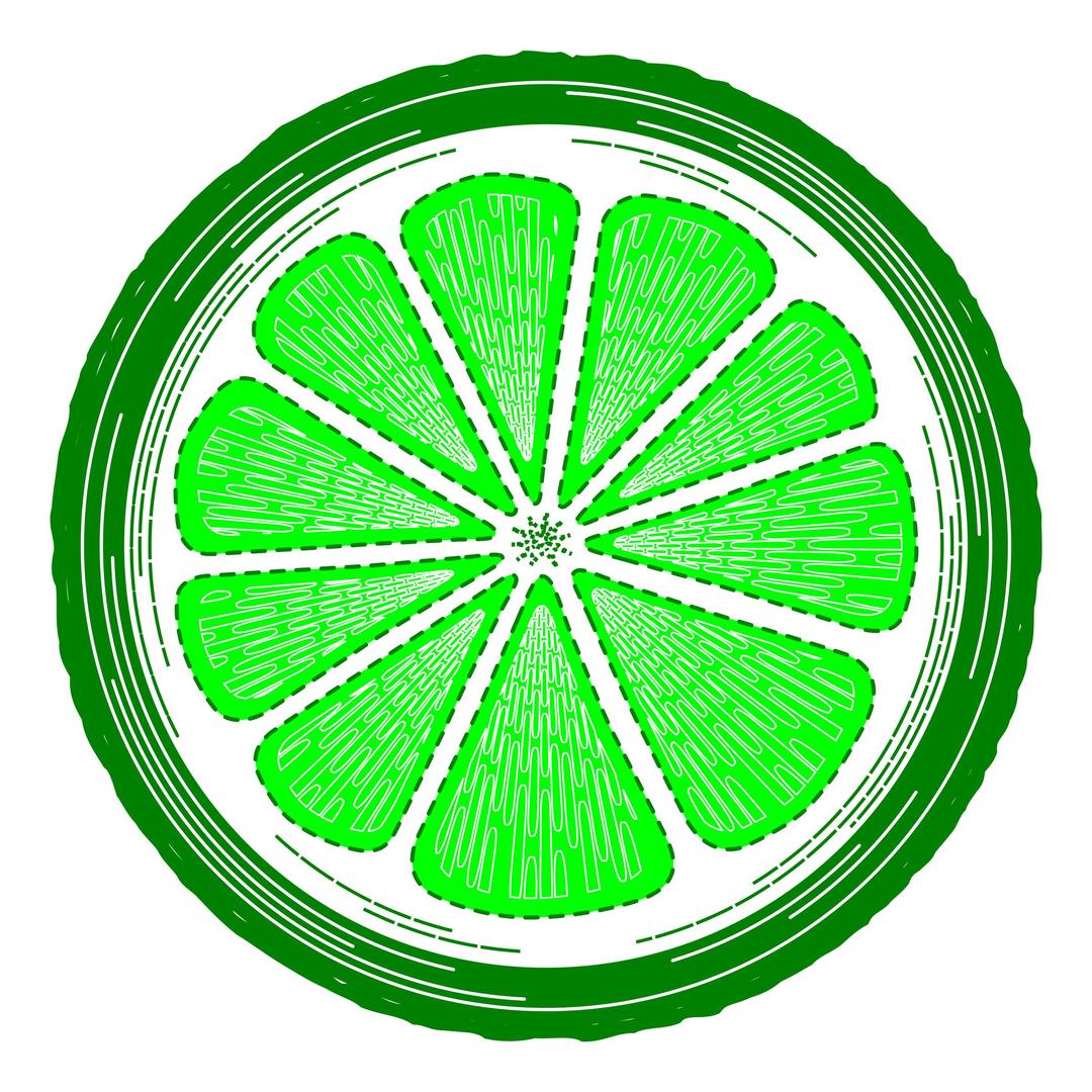 Lime slice png transparent