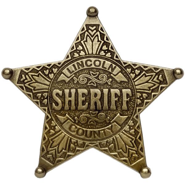 Lincoln County Sherrif's Badge png transparent