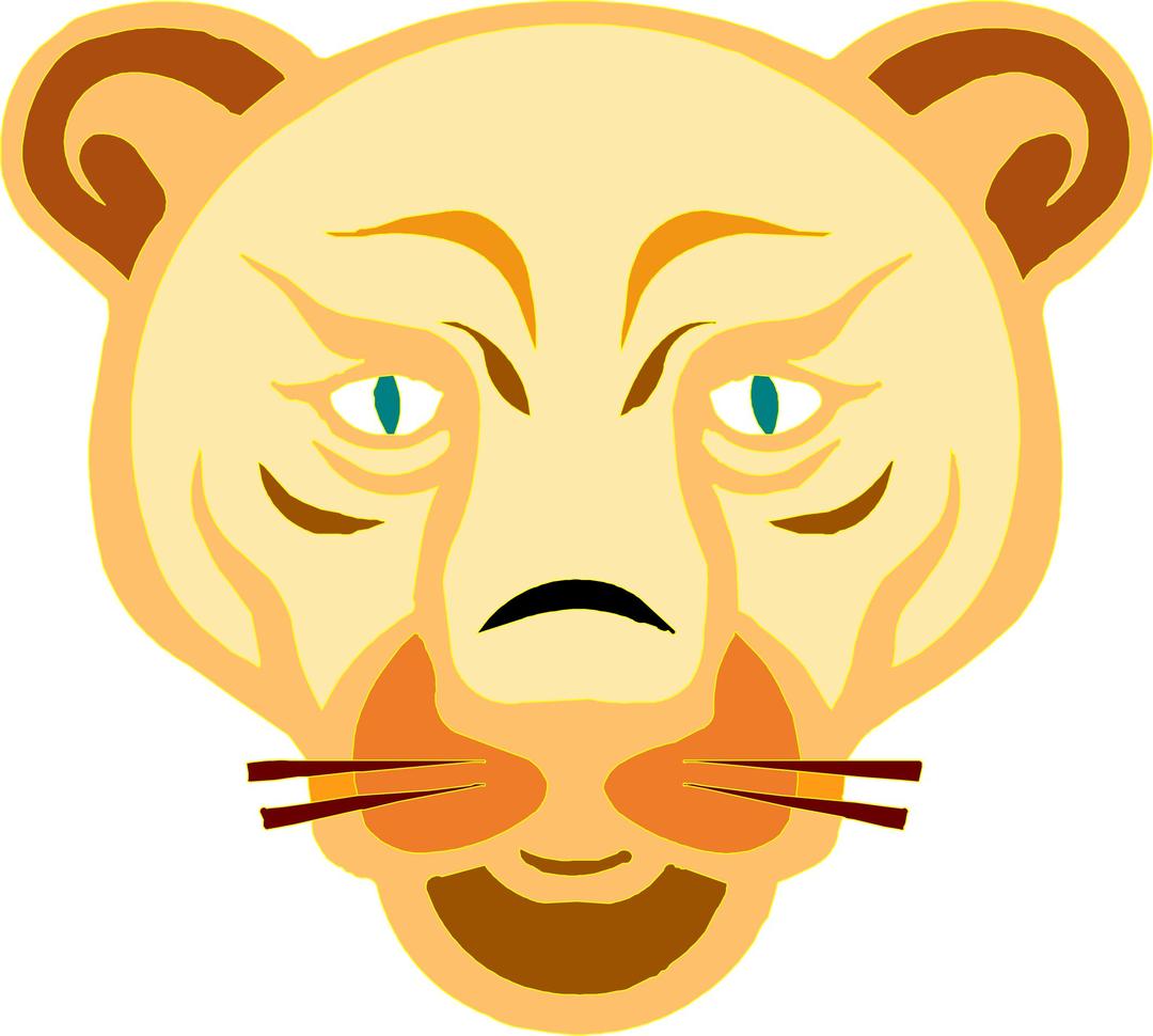 Lion face png transparent