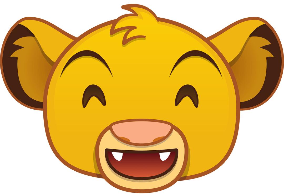 Lion King Grin Emoji png transparent