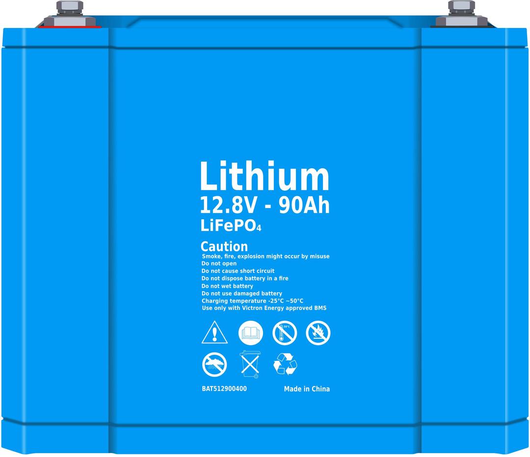 Lithium Battery 12,8V png transparent