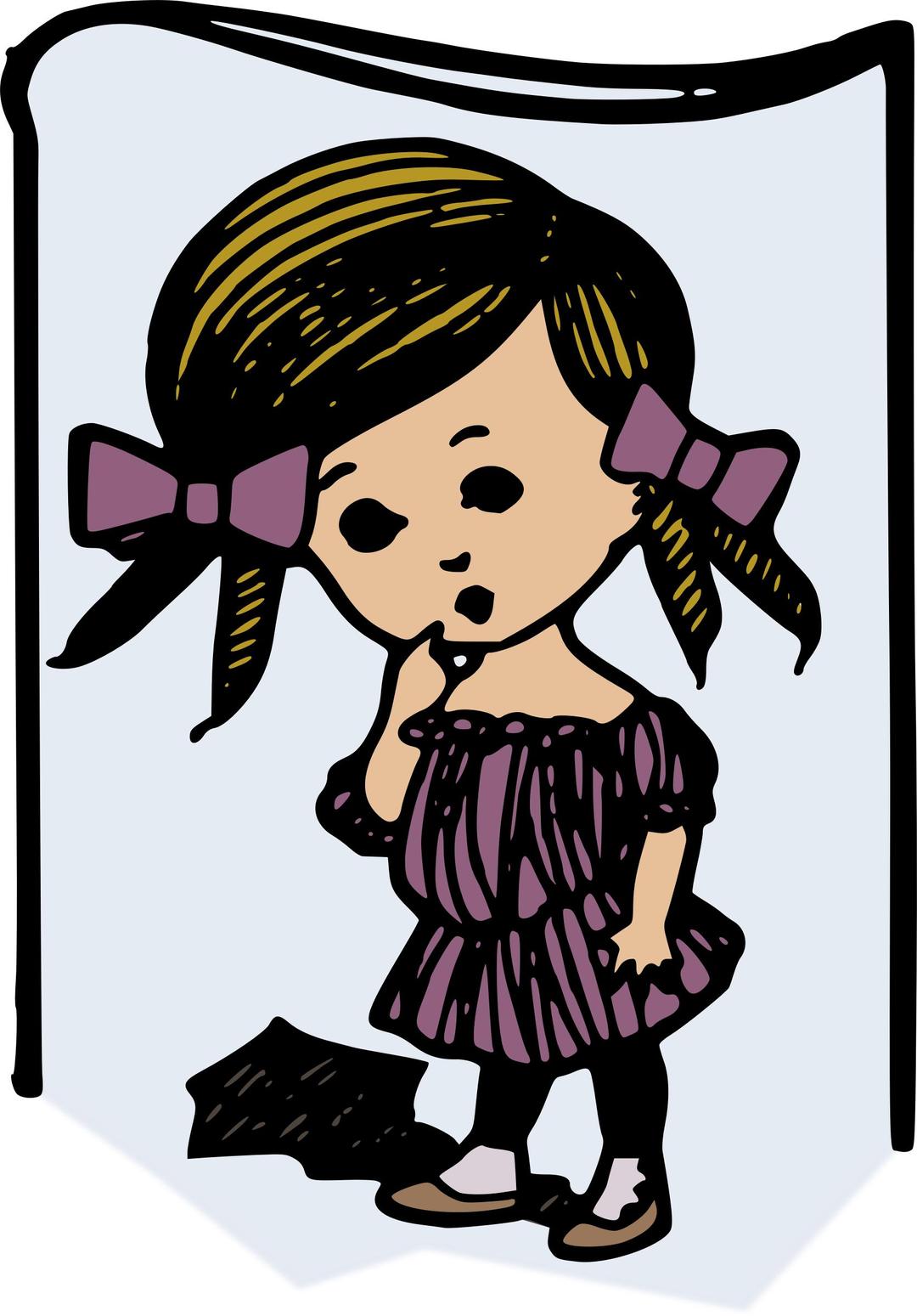 Little Girl in Pink png transparent