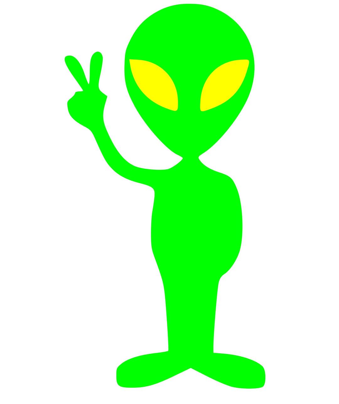 little green alien png transparent