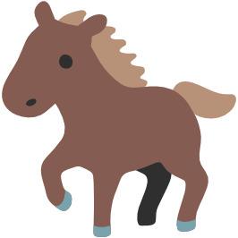 Little Horse Emoji png transparent