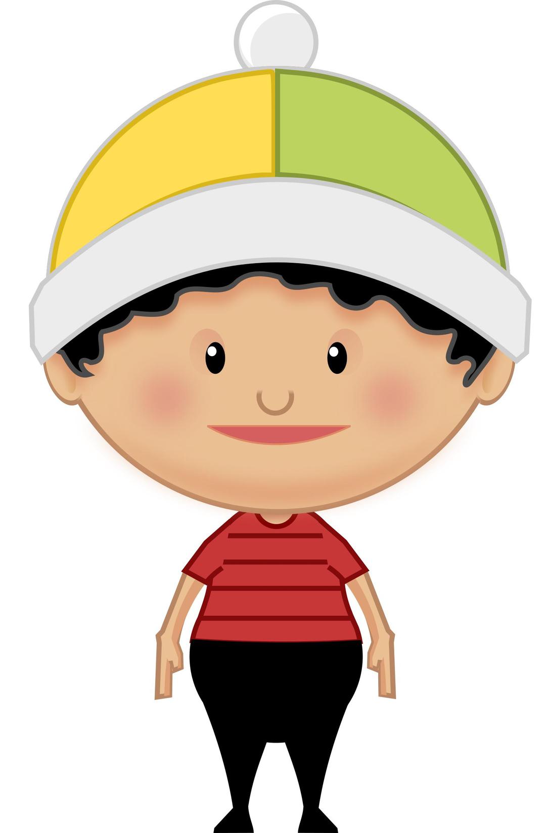 Little kid - front with lowered arms png transparent