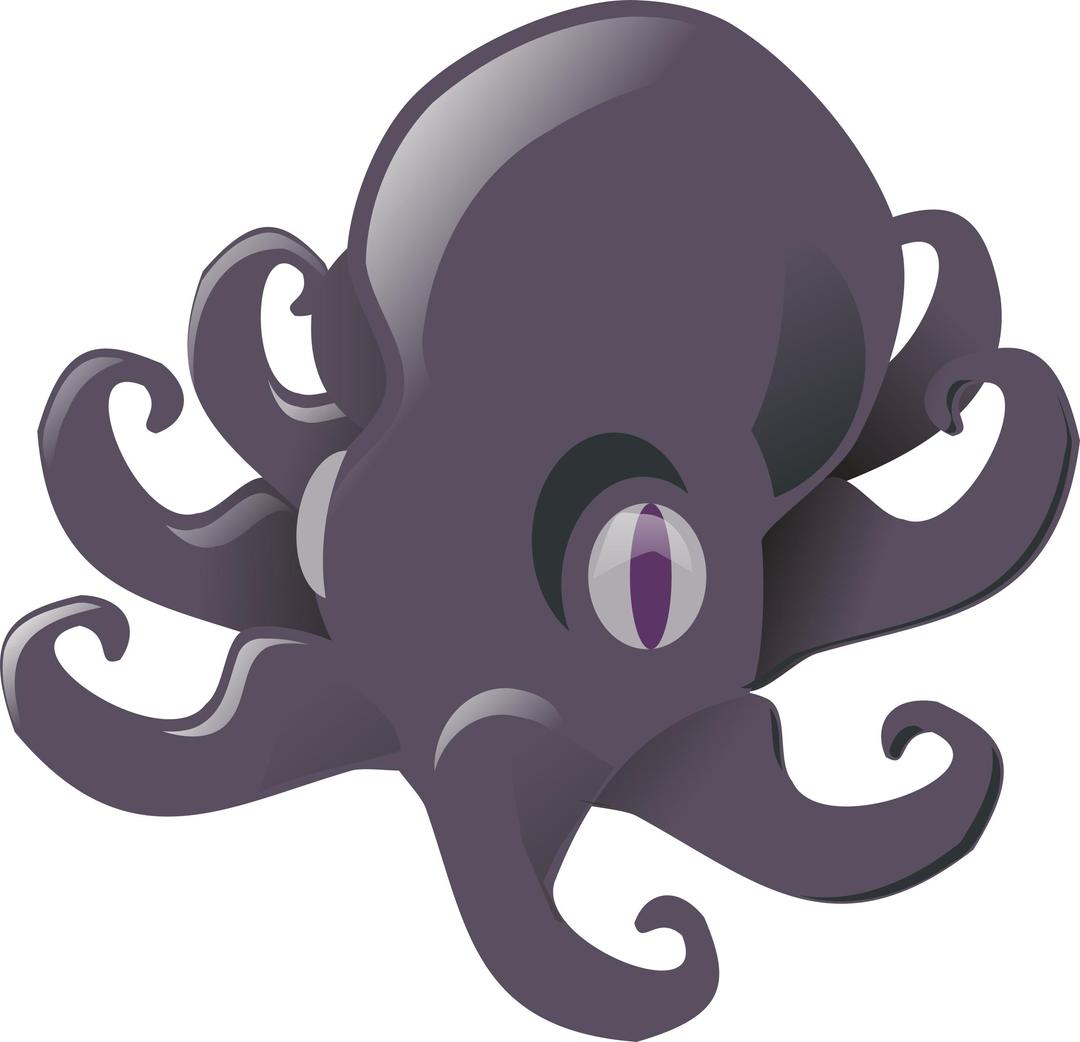 Little octopus png transparent